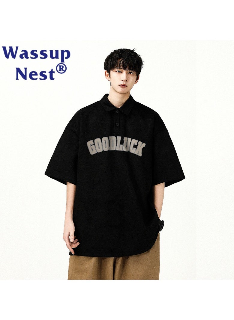 New WASSUP NEST Loose Casual Polo Shirt