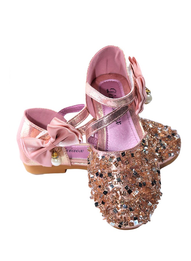 Girls Embellished Ballerinas pink