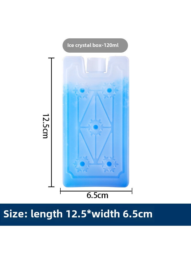 Reusable Blue Ice Brick Box for Cooling 120ml ice board without water injection