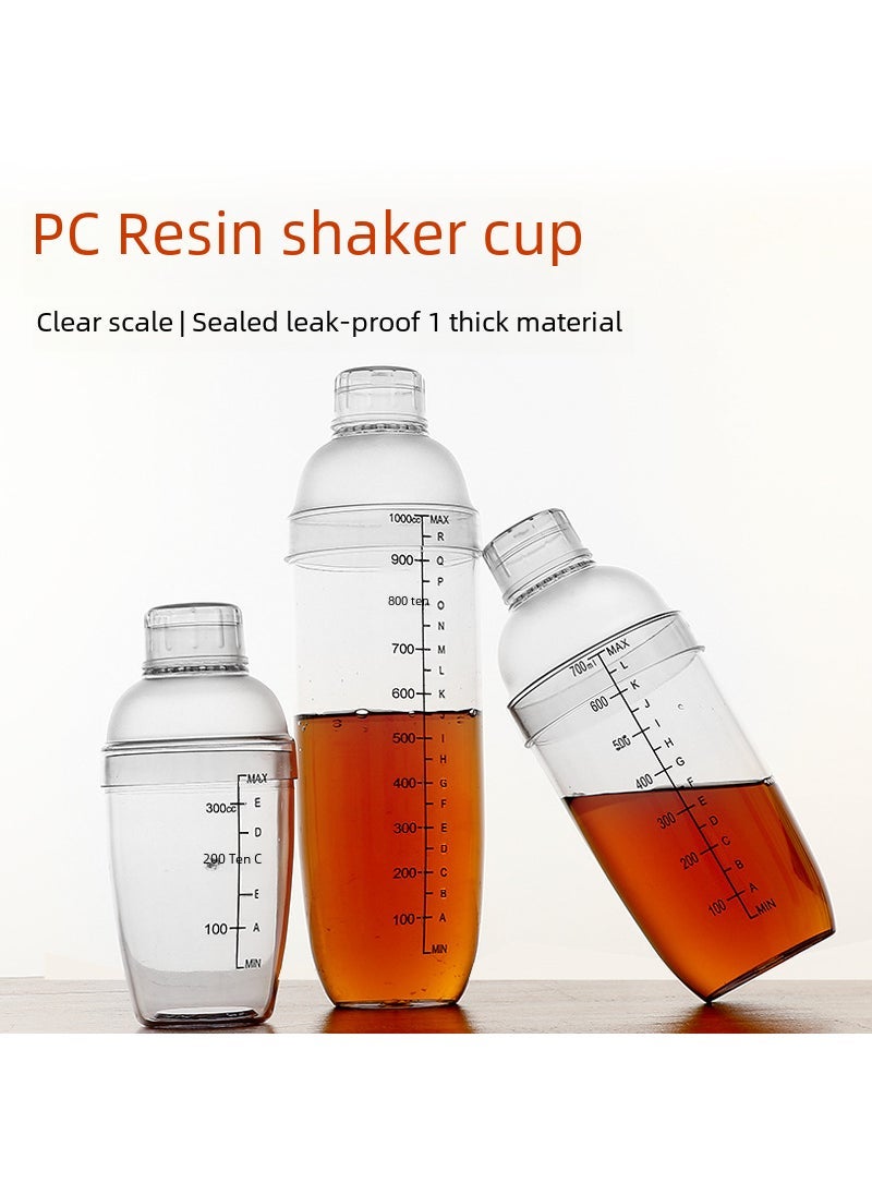 Resin Cocktail Shaker with Scale Classic -350ml