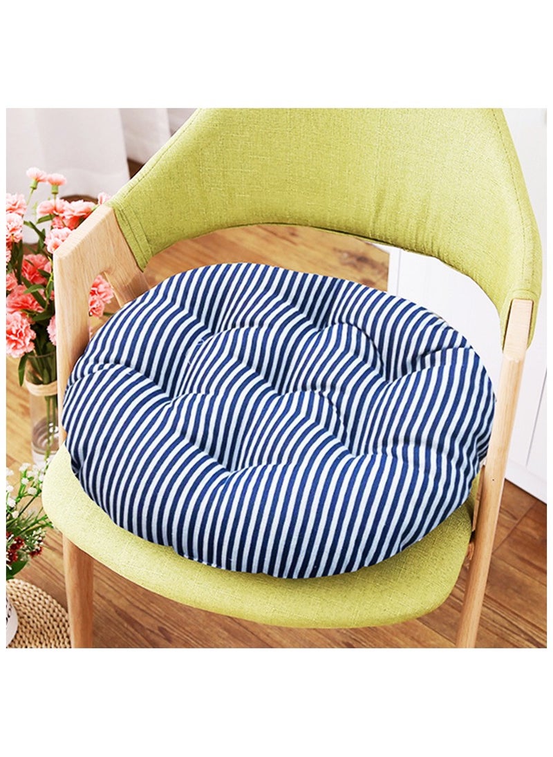 Comfortable Cotton-Linen Breathable Round Chair Cushion for Home and Office