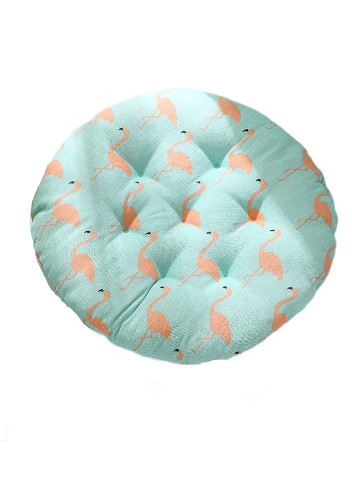 Comfortable Cotton Linen Breathable Round Chair Cushion for Home and Office