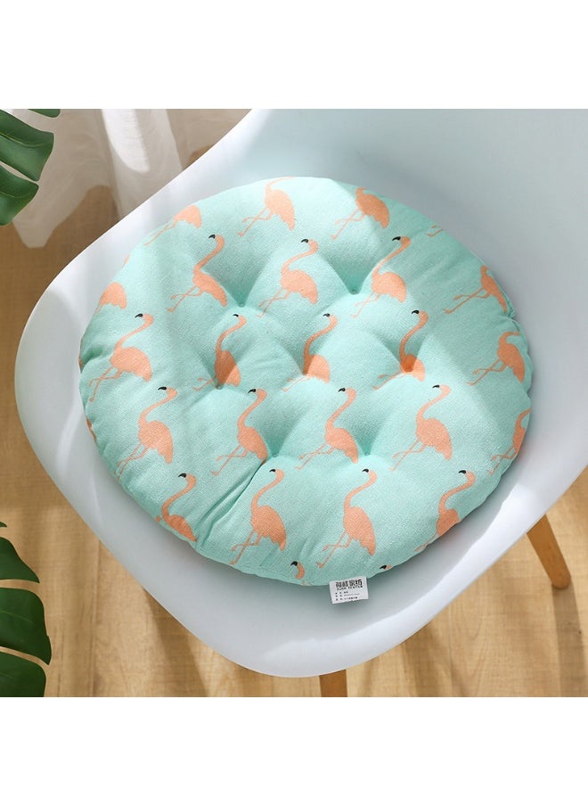 Comfortable Cotton Linen Breathable Round Chair Cushion for Home and Office