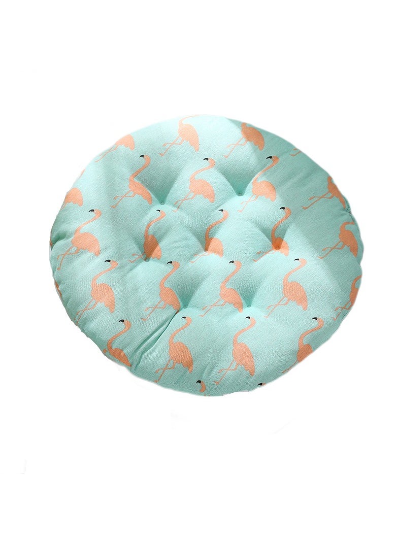 Comfortable Cotton-Linen Breathable Round Chair Cushion for Home and Office