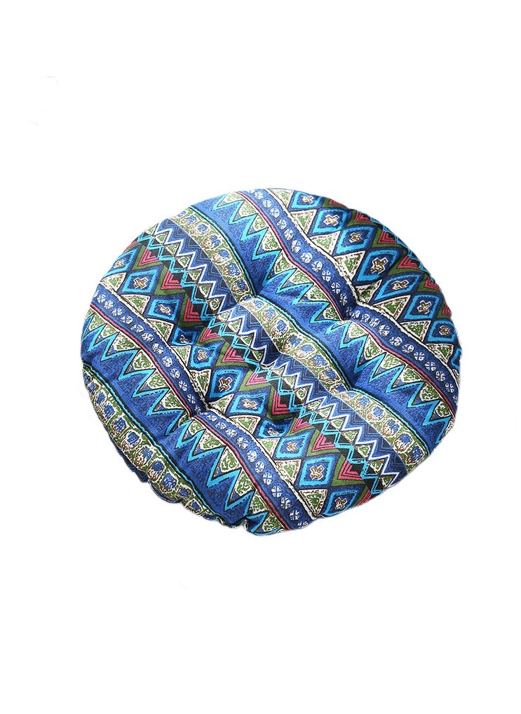 Comfortable Cotton-Linen Breathable Round Chair Cushion for Home Office