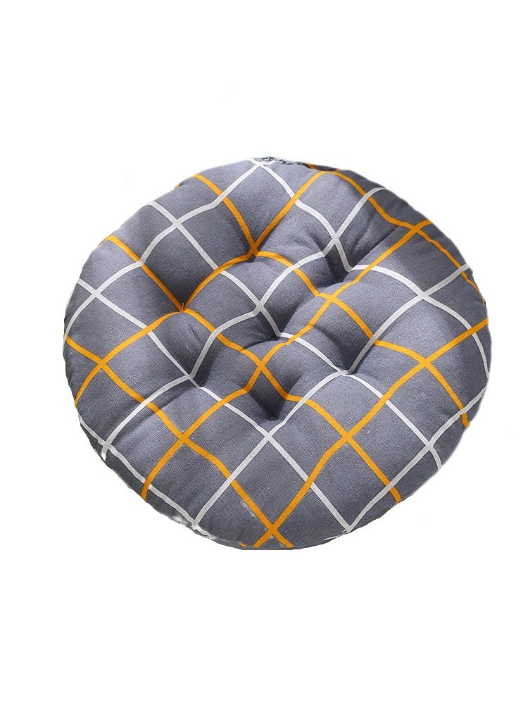 Comfortable Home Office Cotton Linen Breathable Round Chair Cushion
