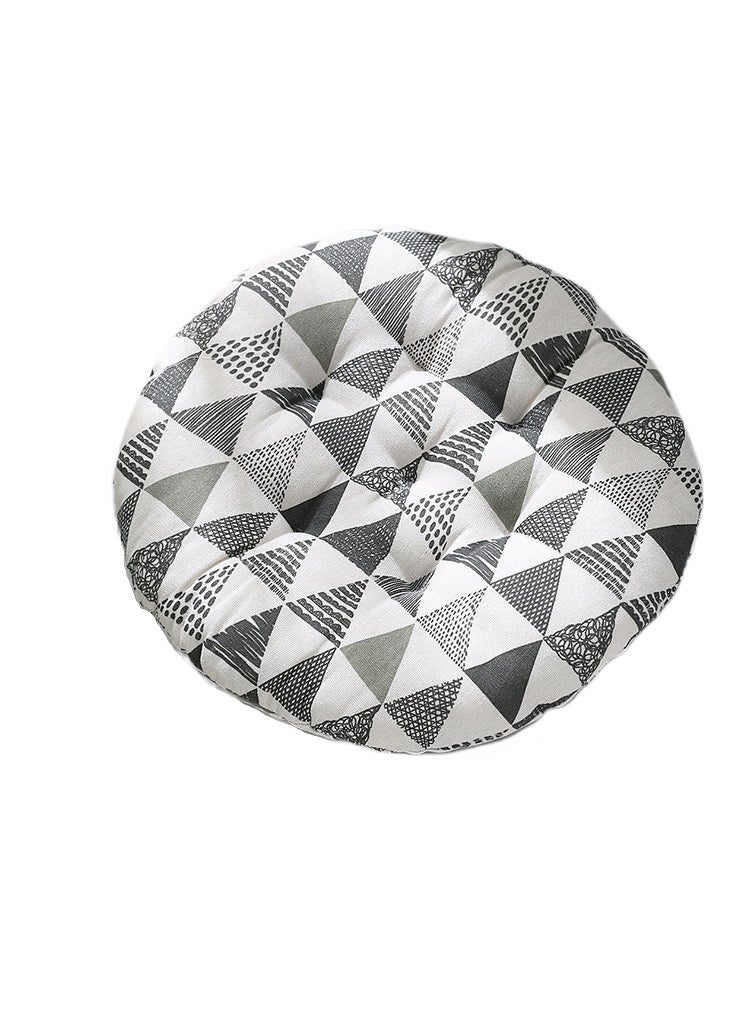 Comfortable Home Office Cotton Linen Breathable Round Chair Cushion