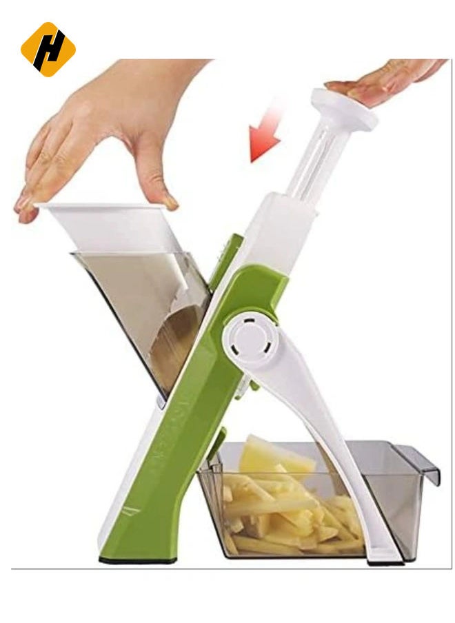 Adjustable Slicer,Mandoline Slicer,Vegetable Slicer, Food Chopper,Vegetable Cutter,Quick Dicer Fruit French Fry Julienne