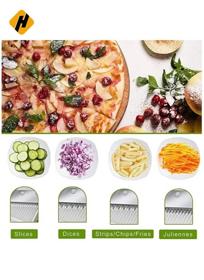 Adjustable Slicer,Mandoline Slicer,Vegetable Slicer, Food Chopper,Vegetable Cutter,Quick Dicer Fruit French Fry Julienne