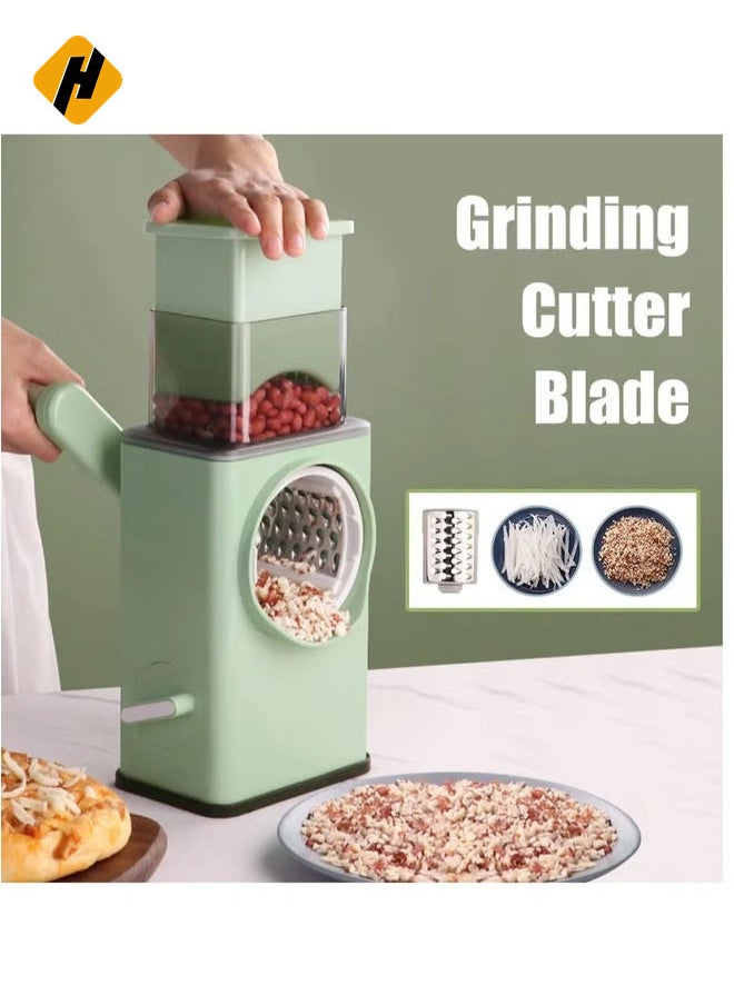 Rotary Cheese Grater, X Home Rotary Cheese Grater,Handheld Vegetables Slicer Cheese Shredder 3 in 1