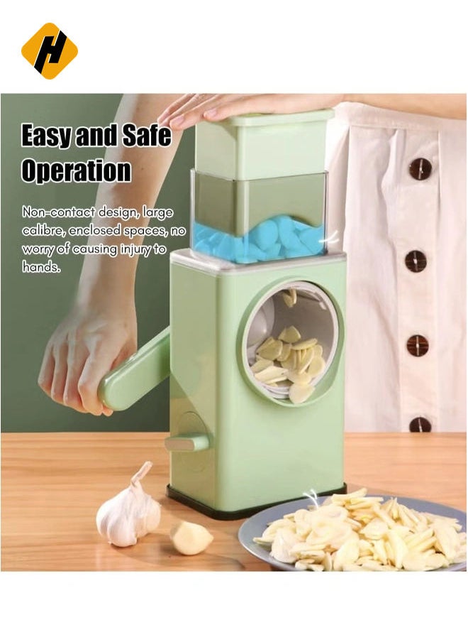 Rotary Cheese Grater, X Home Rotary Cheese Grater,Handheld Vegetables Slicer Cheese Shredder 3 in 1