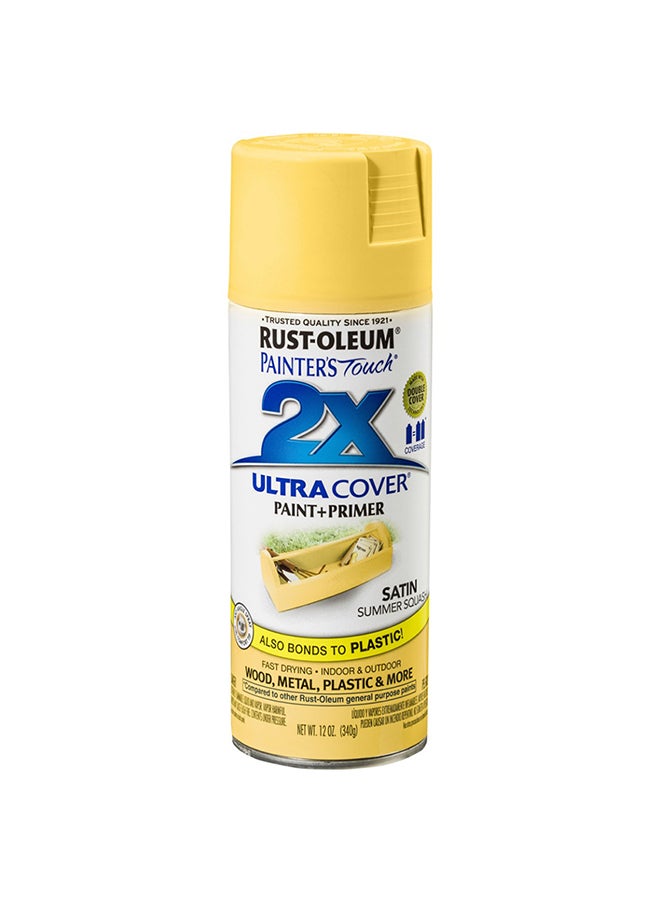 2X Gloss Multi Purpose Spray Paint Yellow