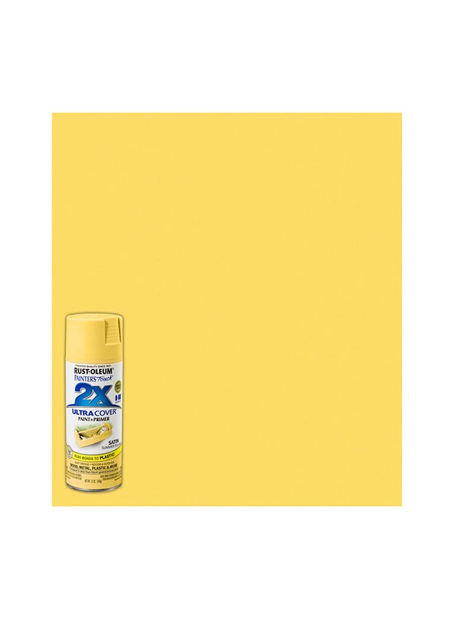 2X Gloss Multi Purpose Spray Paint Yellow