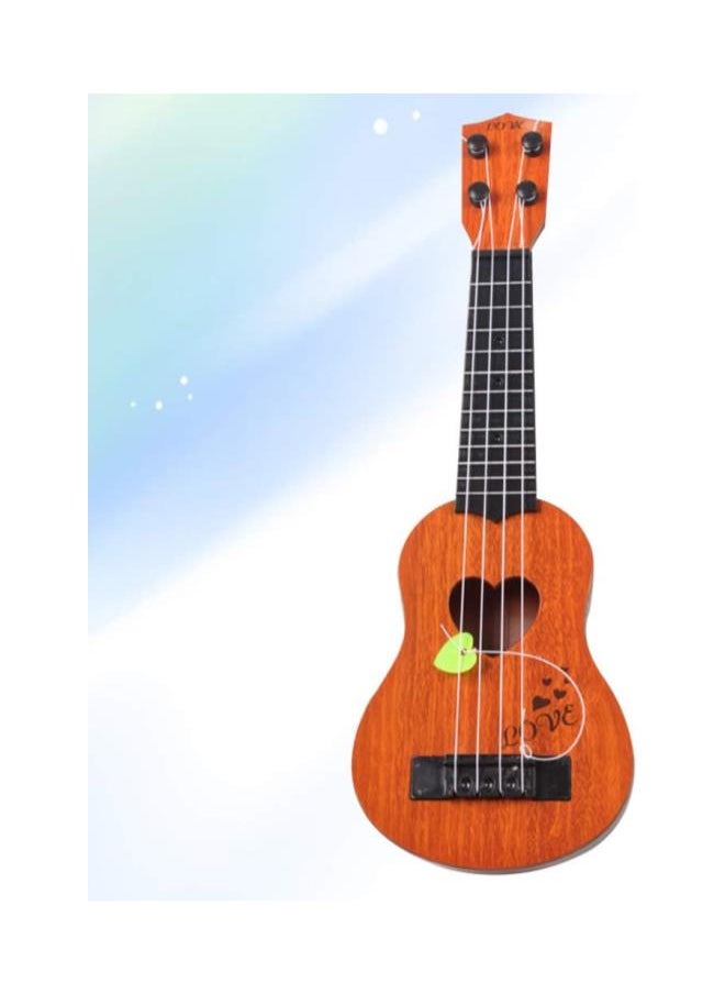 Ukulele Guitar Soprano Ukulele Children Small Ukulele Mini Guitar Playing Toy Beginner Ukulele with Four Strings (Khaki)