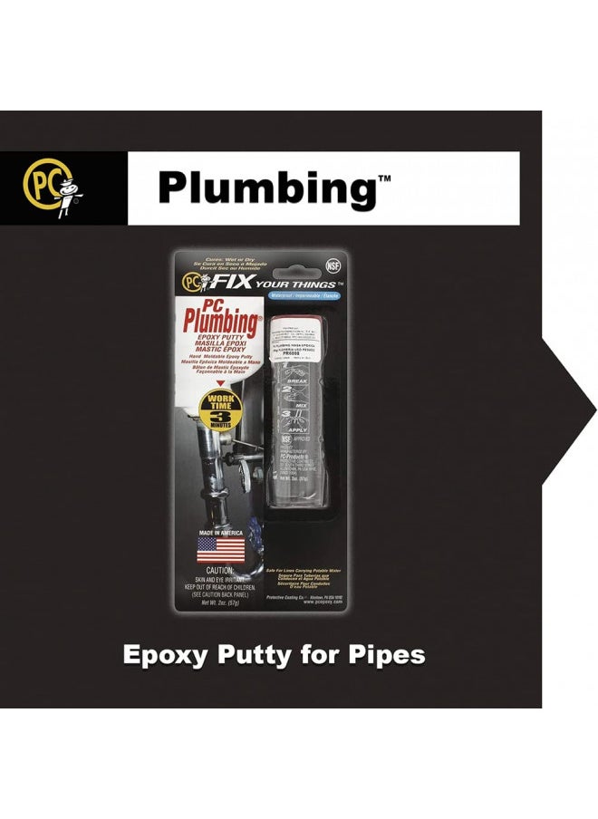 PC Products PC-Plumbing Epoxy Putty, 2oz Stick, Gray (25598)