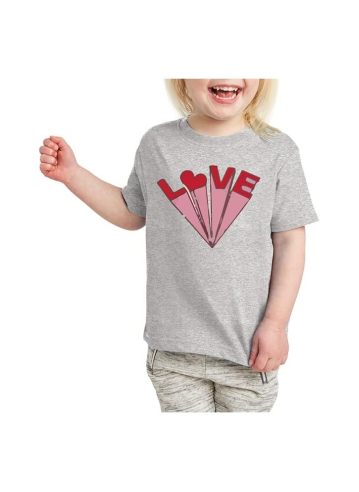 Kids Multi Colour Combo Printed Design T-shirt For Girls-Fashionable Short Sleeve T-Shirt Casual Daily Shirt For Kids-Assorted Colors