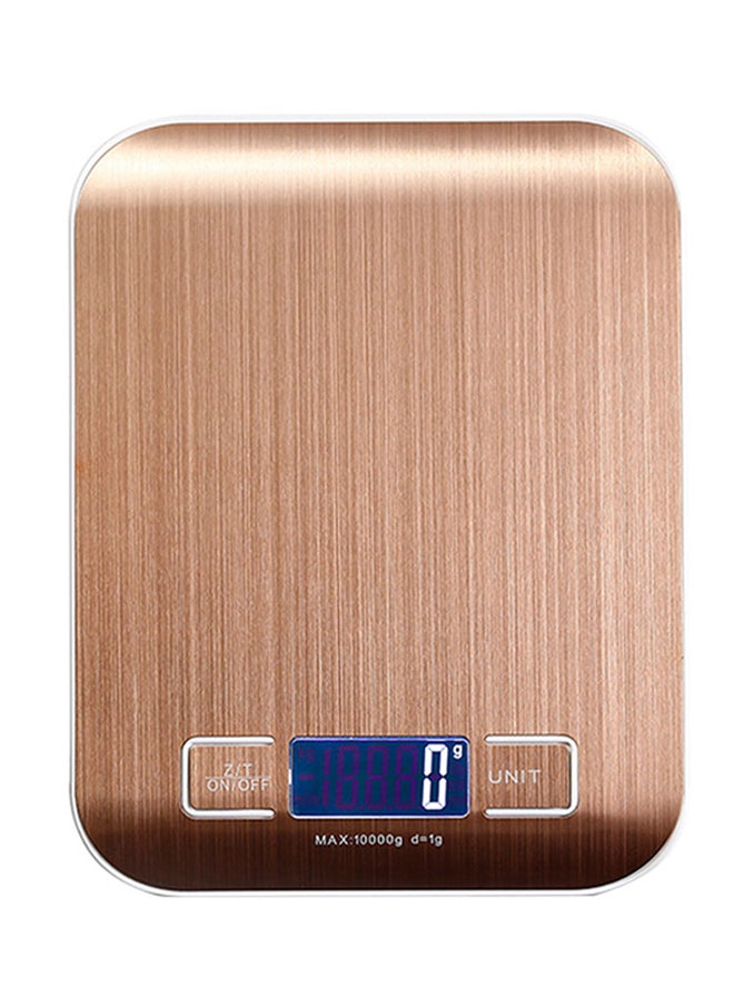 Stainless Steel Digital Food Scale 10kg Rose Gold 20.5x16.5x3.0cm