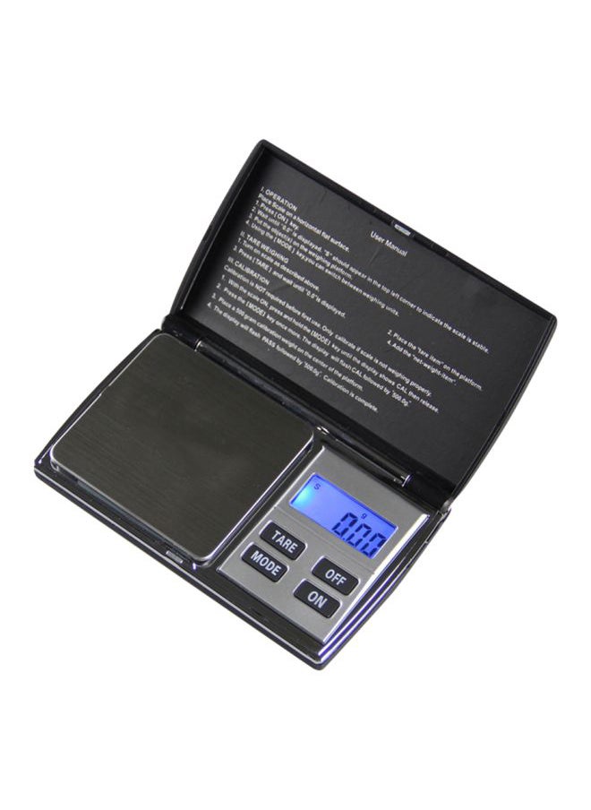 Digital Pocket Weighing Scale Black 13.00x2.70x8.70cm