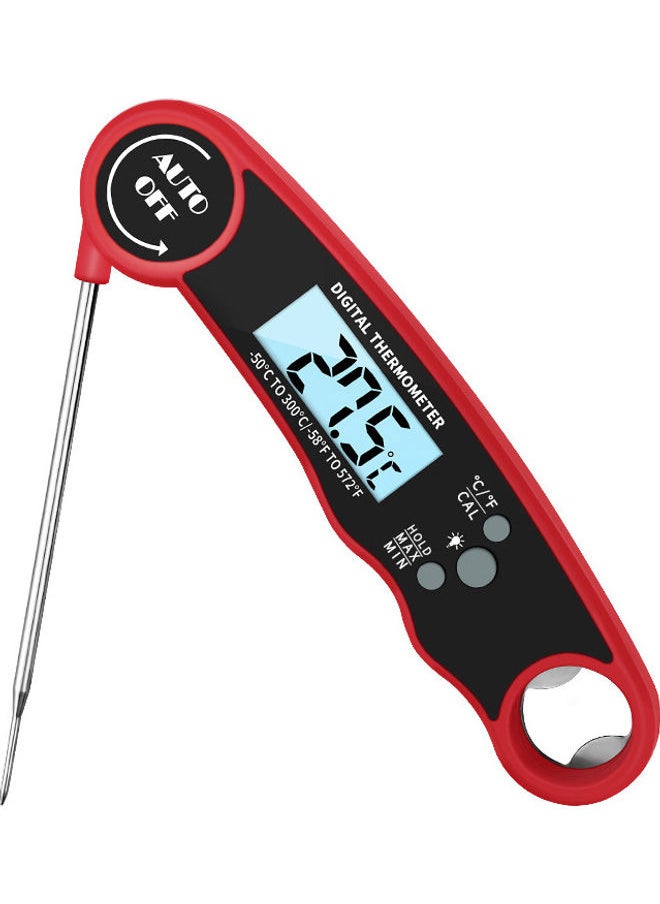 Digital Cooking Food Thermometer Red/Black 17x3x5cm