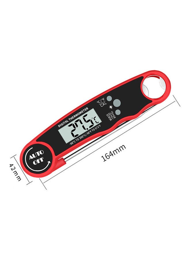 Digital Cooking Food Thermometer Red/Black 17x3x5cm