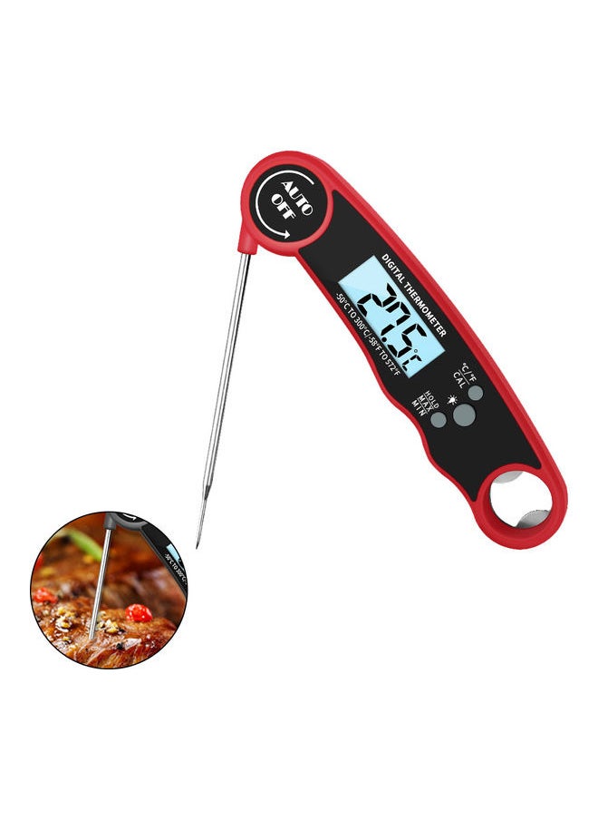 Digital Cooking Food Thermometer Red/Black 17x3x5cm