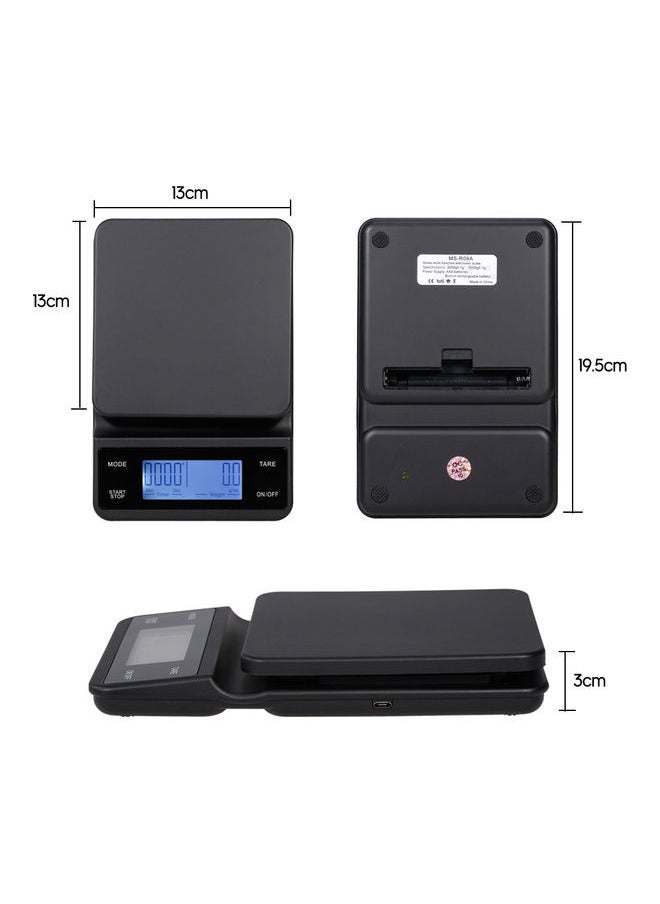 Digital Kitchen Scale Food Coffee with Timer black N50858721A, N43500014A, N40860078A, N21161607A, N22491752A, N28861868Acm