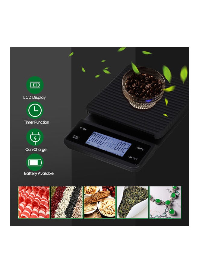 Digital Kitchen Scale Food Coffee with Timer black N50858721A, N43500014A, N40860078A, N21161607A, N22491752A, N28861868Acm