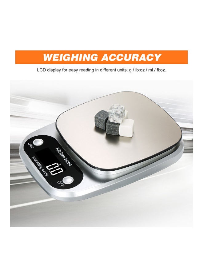 High Precision Digital Scale Silver