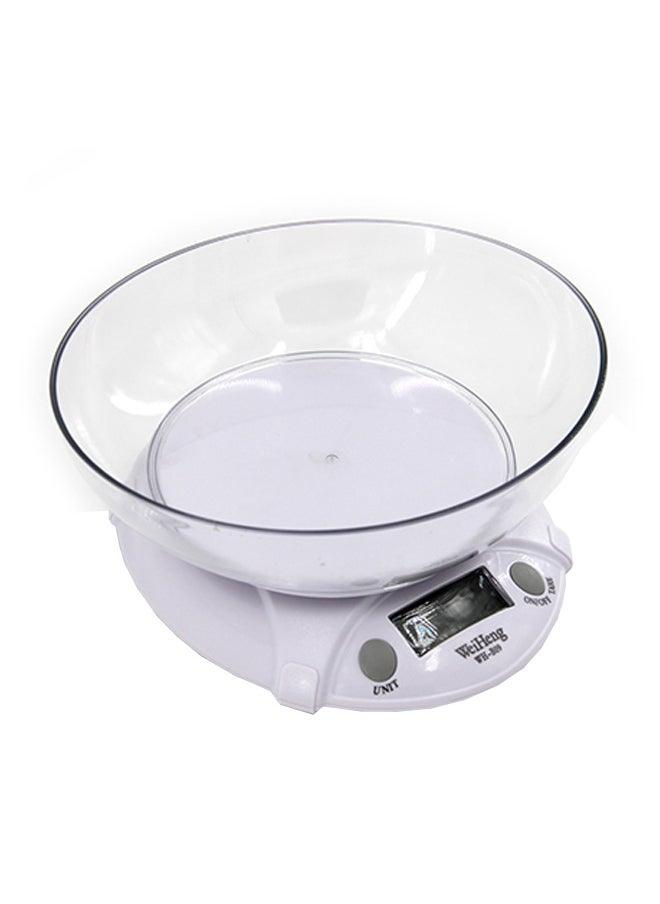 Electronic Kitchen Scale White 17centimeter