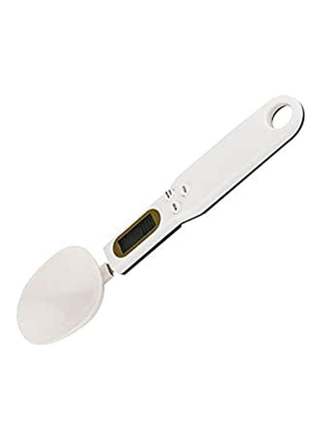 Digital Kitchen And Lab Gram Electronic Spoon Weight Scale Measure White