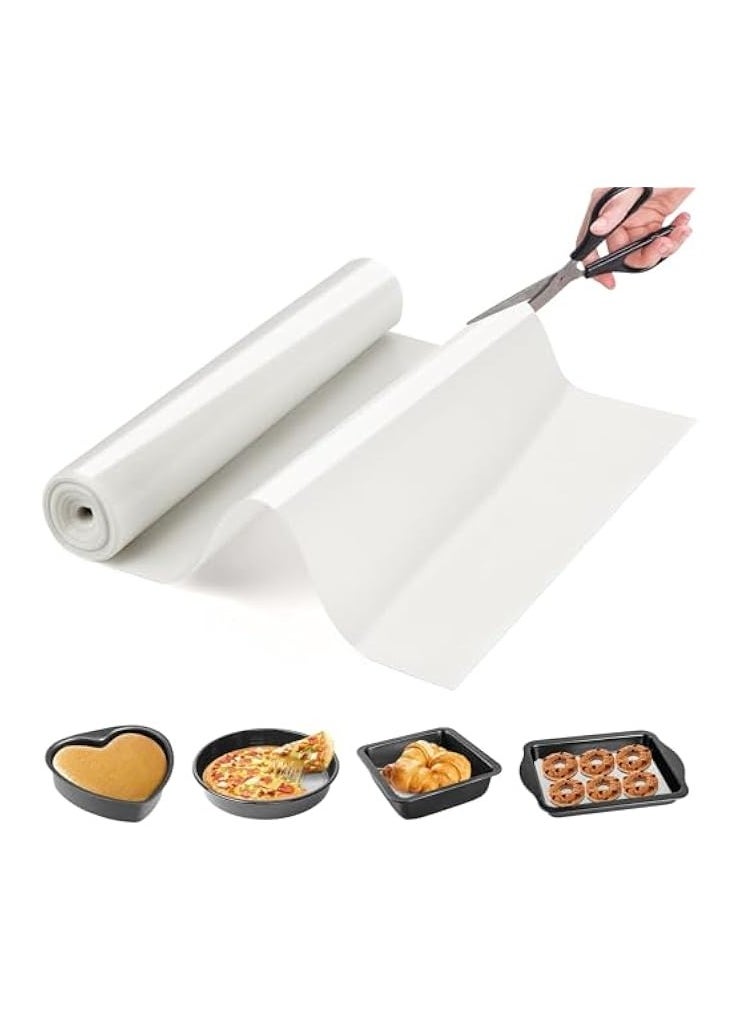 Silicone Baking Mat Roll -Non-Stick Dough Rolling Mat, Food Grade Pastry Baking Mat, Non-slip Silicone Kitchen Counter Mat, Reusable Air Fryer Mat, Washable Oil-Proof Refrigerator Liners