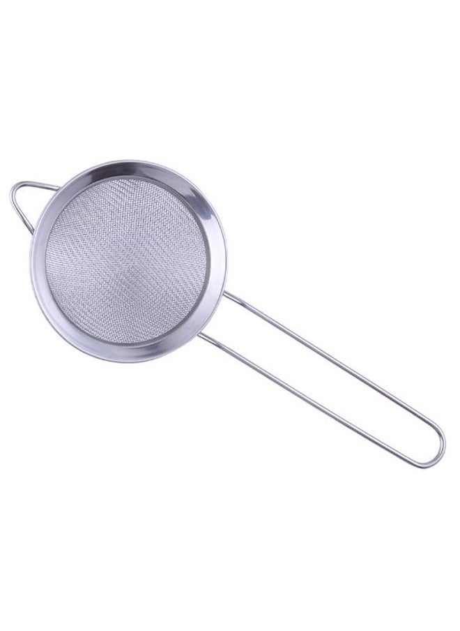 Fine Mesh Oil Strainer Silver 8centimeter