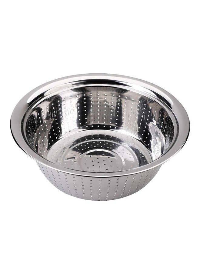 Vegetable Washing Bowl Silver 24.20 x 8.50 x 8.50cm