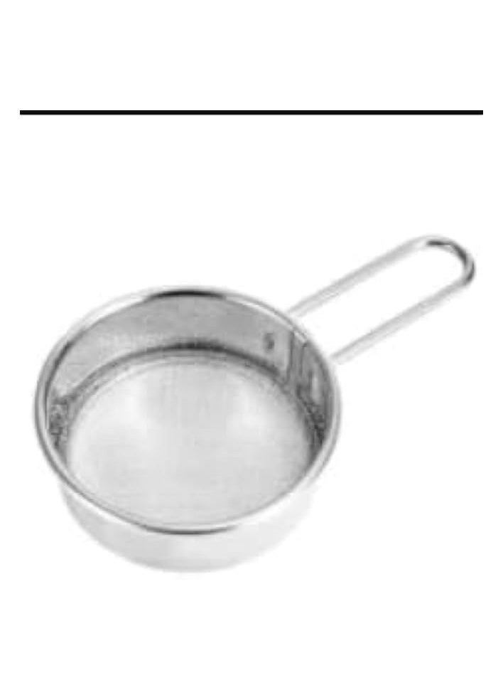 Strainer, Stainless Steel Baking Sifters for Kitchen, Fine Mesh Strainers, Ideal for Baking Cake, Bread, and Pastry, Portable Manual Sifter