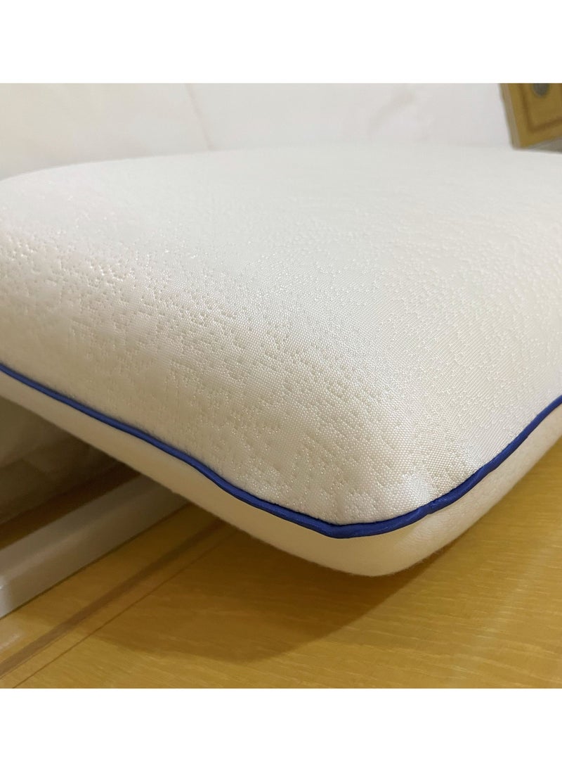 Cooling Ergonomic Memory Foam Pillow With Cooling Technology and Removable Cover - 60x40x13 cm