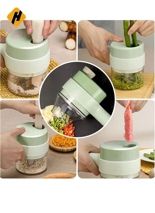 4 in 1 Handheld Electric Vegetable Cutter Set -