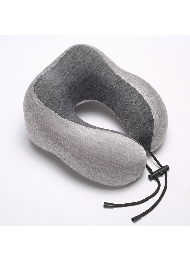 Memory Foam U-Shape Travel Pillow Grey