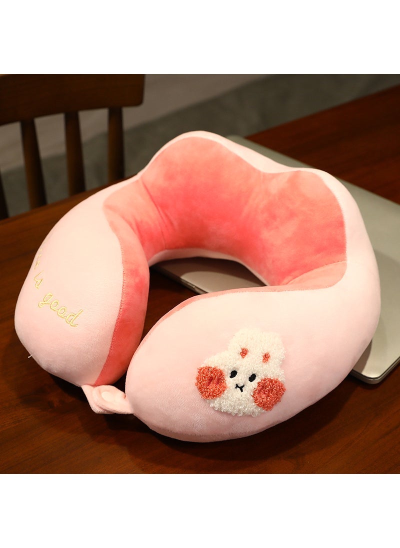 Portable U-Shaped Neck Pillow for Travel Rabbit