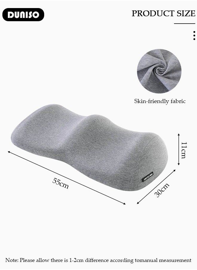 Memory Foam Knee Pillow,Knee Pillow Leg Elevation Wedge Pillow,Leg Pillows for Sleeping,Elevation Pillow for Relieve Sciatica, Back, Knee, Joint and Pregnancy Pain