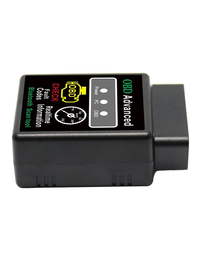 BT 2.0 Interface OBDII Car Diagnostic Scanner Code Reader Tool For Android Black