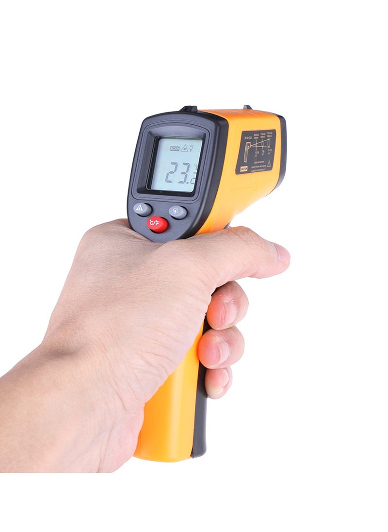 Digital Infrared Thermometer, Laser Industrial Temperature Gun, Non-Contact, with Backlight, -50-380°C, NOT for Humans, Battery not Included