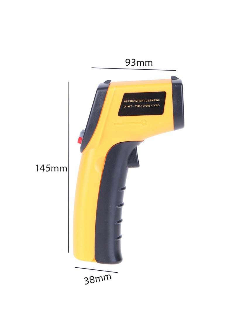 Digital Infrared Thermometer, Laser Industrial Temperature Gun, Non-Contact, with Backlight, -50-380°C, NOT for Humans, Battery not Included