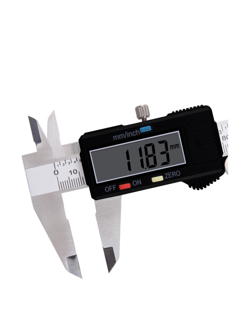 Digital Vernier Calipers – High-Precision Stainless Steel Measuring Tool with LCD Display Metric Units