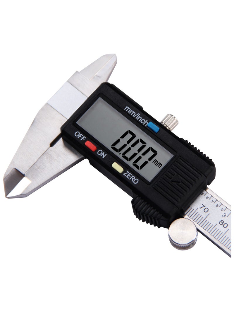 Digital Vernier Calipers – High-Precision Stainless Steel Measuring Tool with LCD Display Metric Units