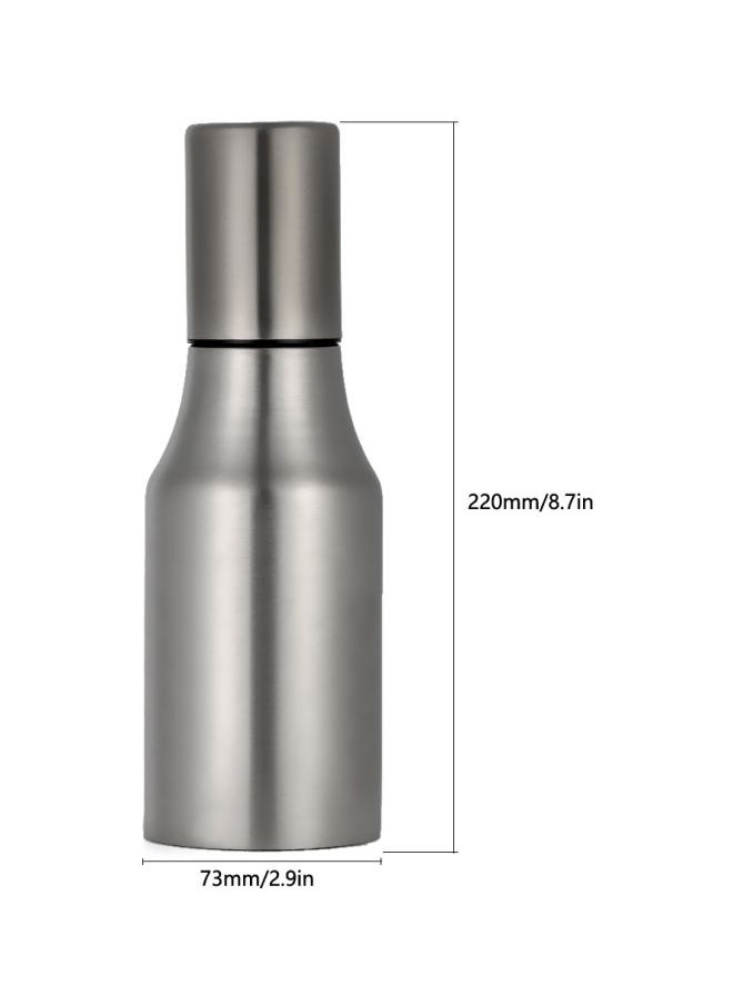 Stainless Steel Oil Dispenser Silver 500ml