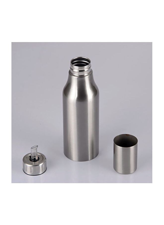 Stainless Steel Oil Dispenser Silver 500ml