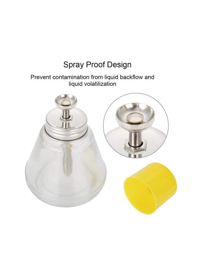 Pump Dispenser Bottle, Pressing Bottle Glass Liquid Dispenser Pump Empty Bottle for Nail Polish Remover Makeup Remover Lotion Body Wash 150ml