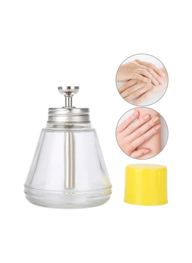 Pump Dispenser Bottle, Pressing Bottle Glass Liquid Dispenser Pump Empty Bottle for Nail Polish Remover Makeup Remover Lotion Body Wash 150ml