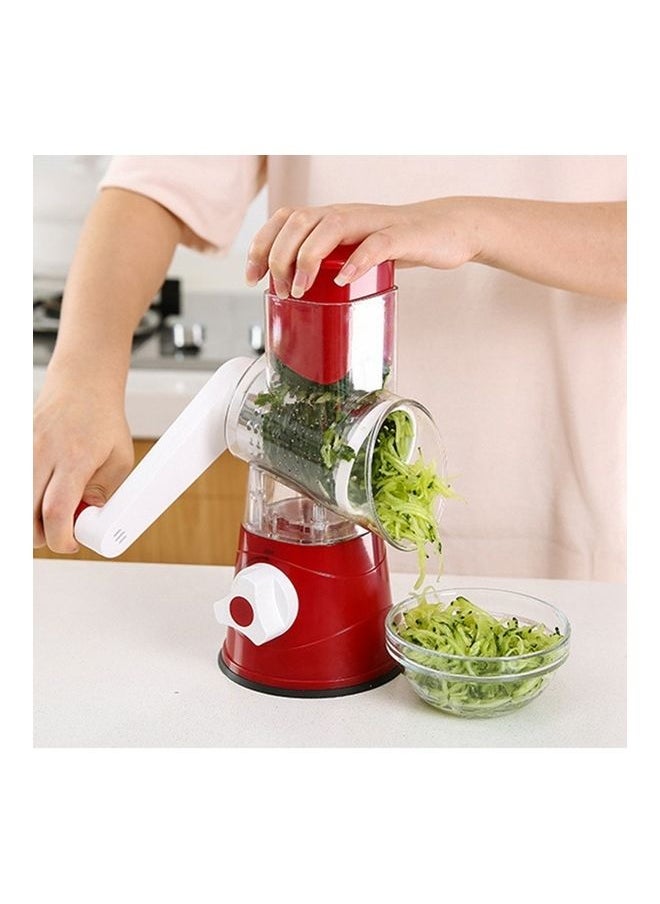 3 in 1 Round Veggie Chopper Red 26*24*12cm