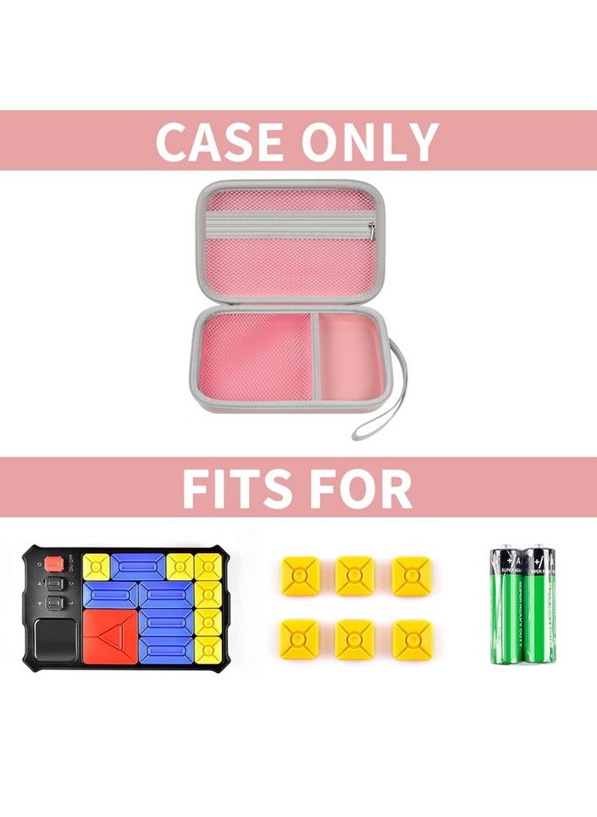 Case Compatible With Giiker Super Slide Brain Games, Brain Teaser Puzzles Organizer Storage Bag, Flow Slider Puzzle Game Holder (Pink)